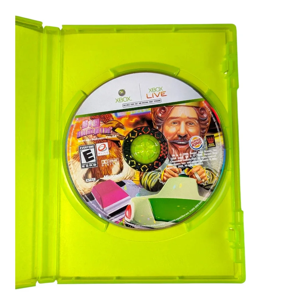 Burger King - Video Game - Big Bumpin - X Box 360 - Used Good Condition